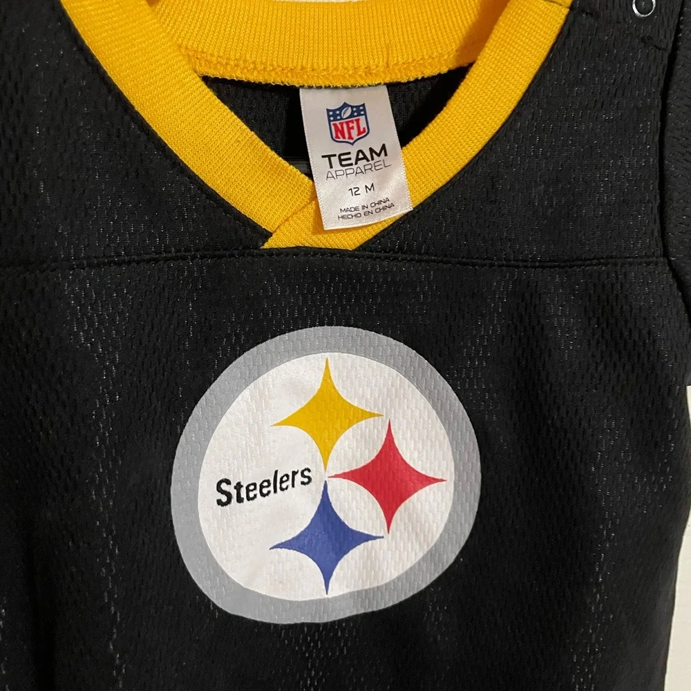 Steelers Jersey Onesie - Picture 2 of 3
